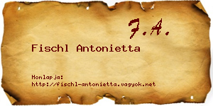 Fischl Antonietta névjegykártya