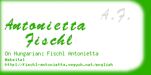 antonietta fischl business card